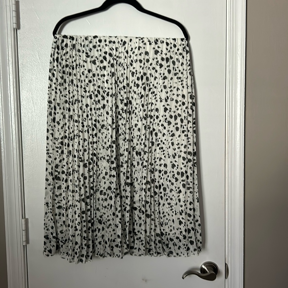 XL maxi length skirt Dalmatian print